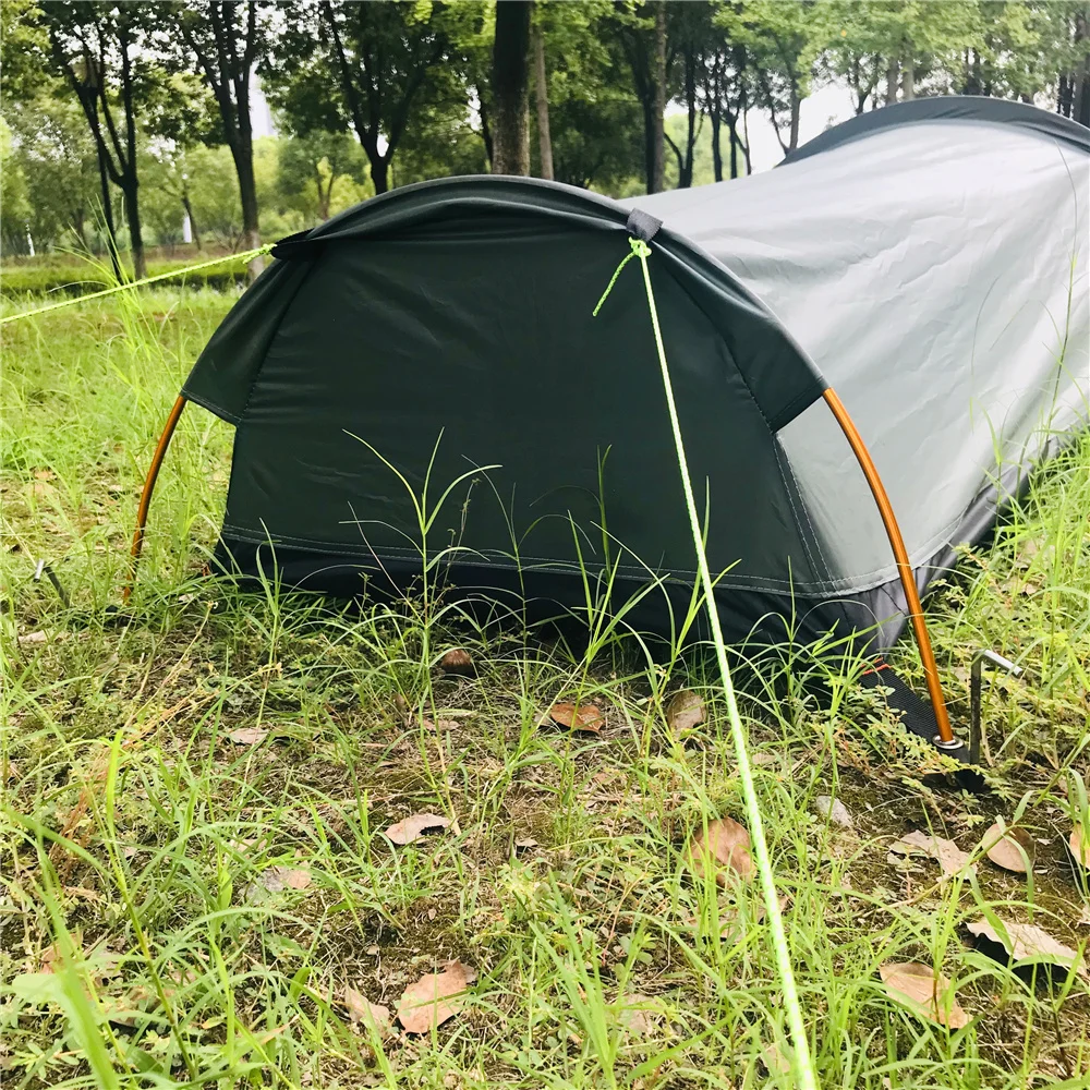 Ultralight Camping Tent Backpacking Tourist Tent Outdoor Sleeping Bag Bivy Bag Waterproof Single Person Travel Bivvy