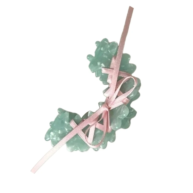 

Акриловая заколка для волос в балетном стиле, лента для галстука с бантом, ацетатные зажимы для девочек