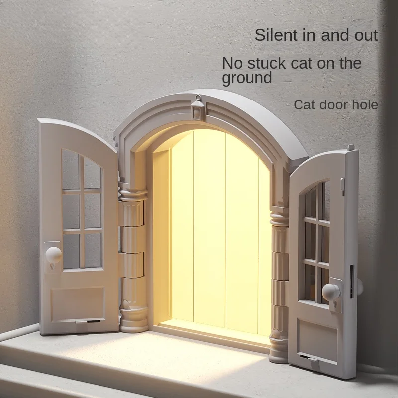 Quiet Cat Flap Door for Bedroom &ndash; Allows Free & Easy Access for Your Pet