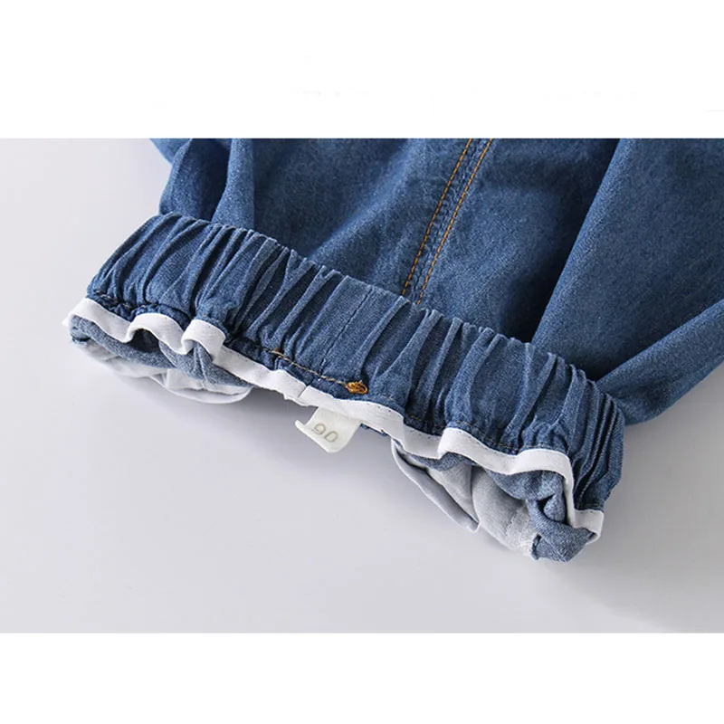 Cotton Pants Kids Denim Jeans Girls Jeans Summer Embroidered