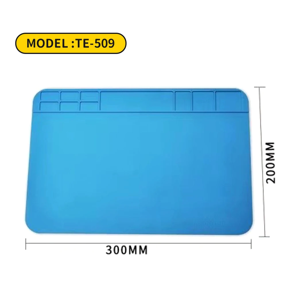 Soldering Station Mat Soldering Work Mat Silicone Soldering Mat ESD Antistatic Heat Resistant Insulation Work Mat Soldering Station Kit Repair Pad Maintenance Platform