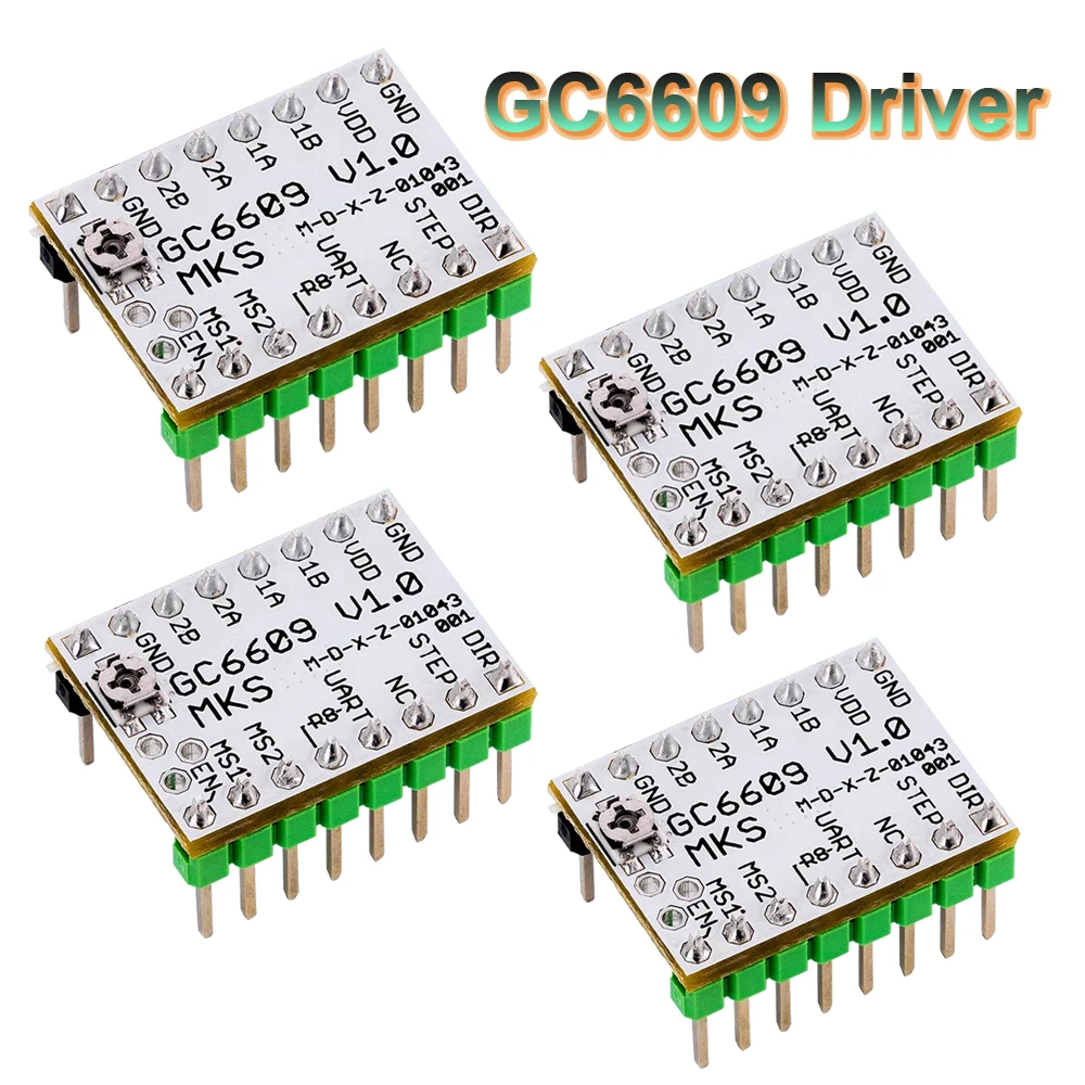 

4/8Sets GC6609 Driver Module 3D Printer Stepper Motor Driver GC6609 Controller Ultra Silent Drive Replace TMC2209 DRV8825