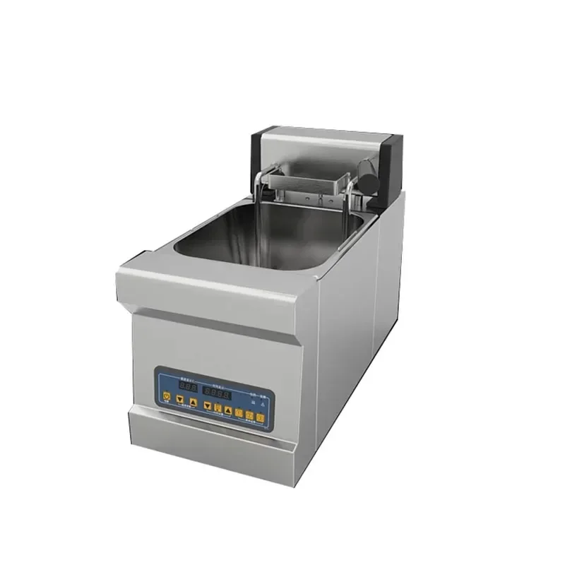 8L Electric Fryer 3000W Electric Deep Fryer Single-cylinder French Fries Fried Chicken Constant Temperature