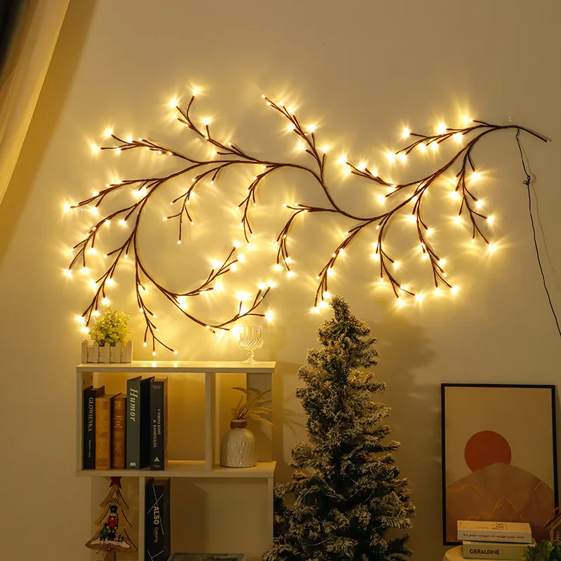 

Holiday LED Tree Branch Rattan Strings Light New Ball Christmas Lights Christmas Decoration Wall Lampe Home Decoration Light