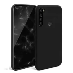 Shockproof Liquid Silicone Phone Cover - Enhanced Protection for Xiaomi and Redmi Devices (Black Case)