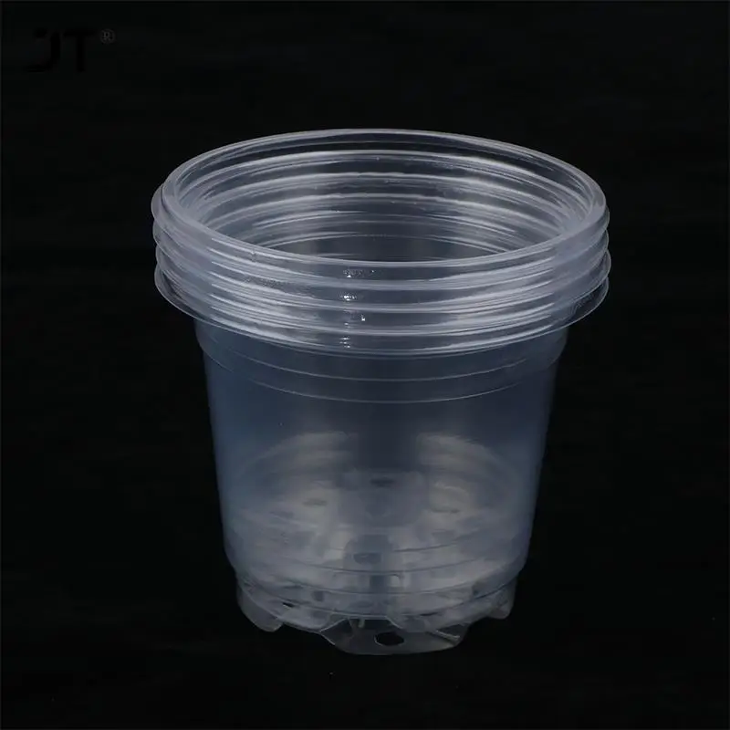 Plant Nursery Pot Transparent Plastic PET Seed Stater Cups Cover Humidity Dome Tray Transplanting Planter Containers 5Pcs nursery pots plant propagation pots plastic flowerpot hydroponic plant pots