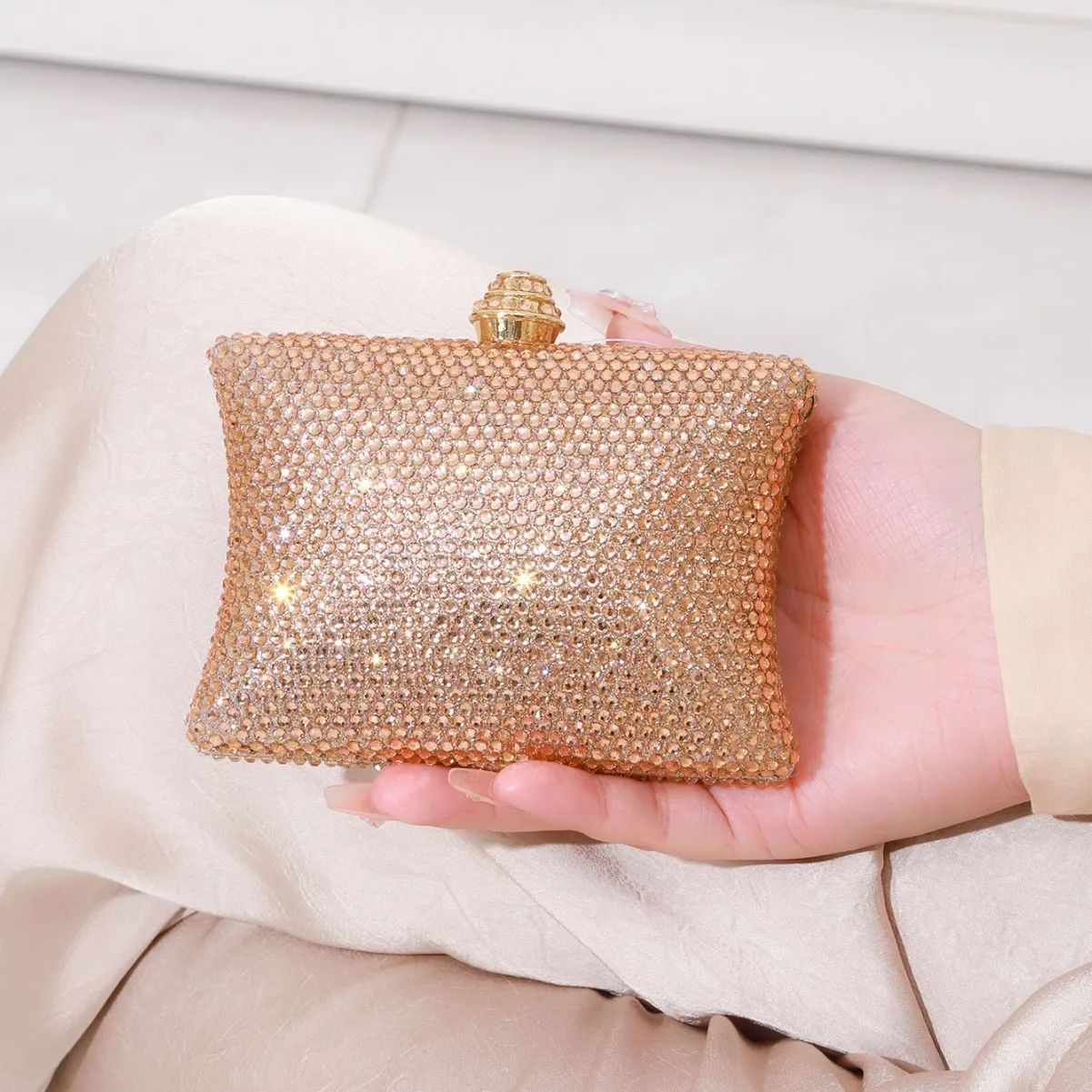 حقيبة يد نسائية كريستال فاخرة من فاشن فيوجن