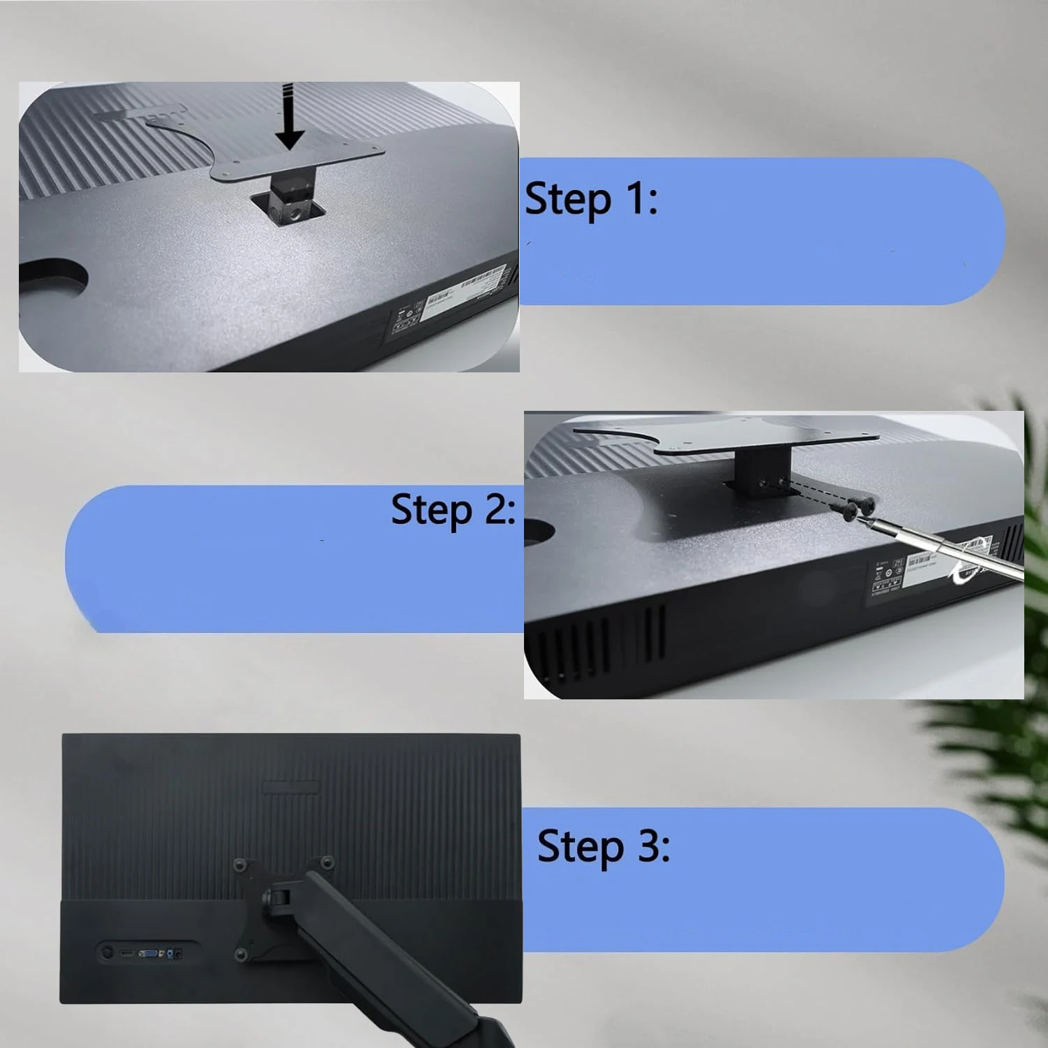 Acer XF240YS3 QG240Y XF270S3 QG270H3 모니터용 새로운 벽걸이 브래킷 모니터 암용 VESA 어댑터 75x75 및 100x100