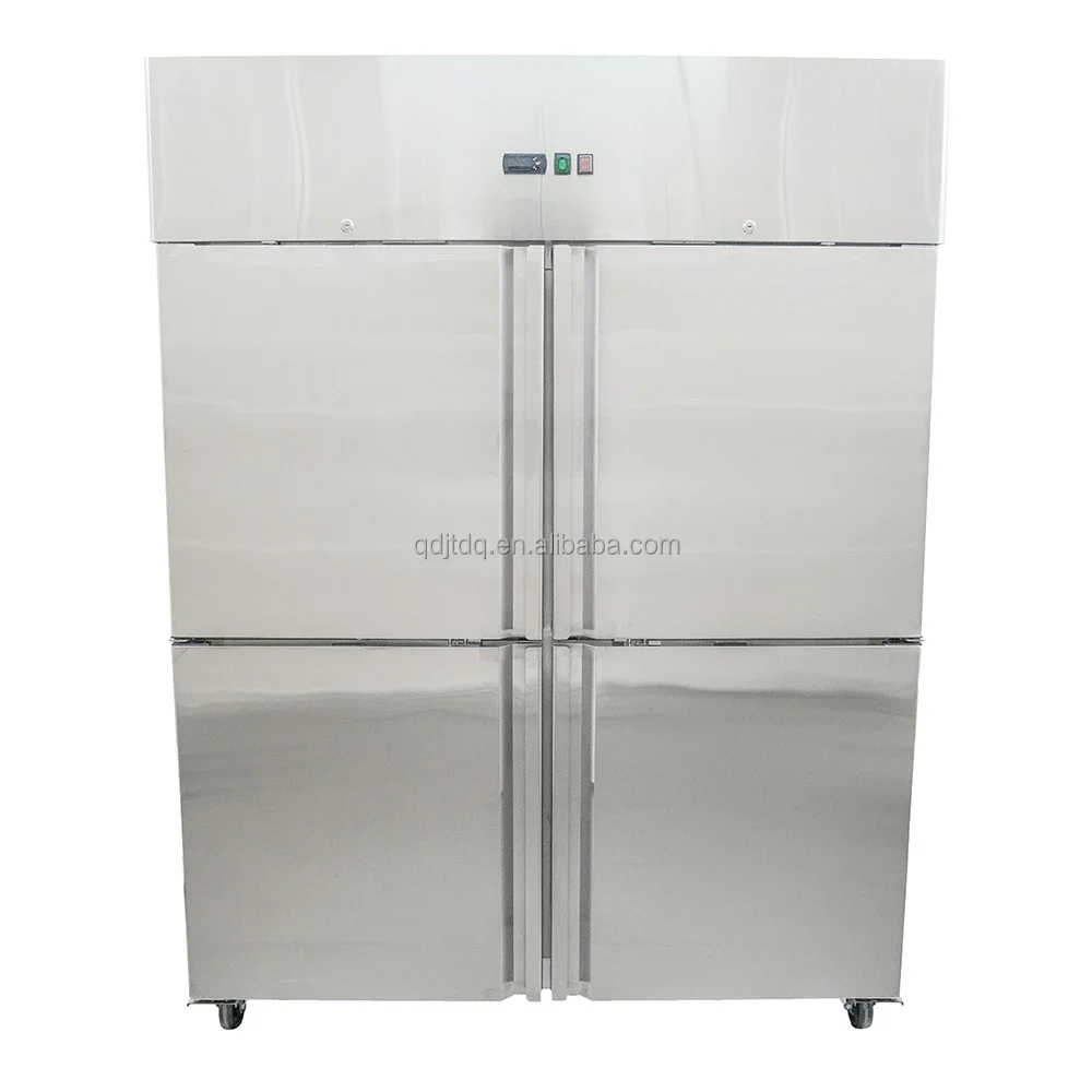 1200L CNJT refrigerator freezer double solid door commercial European upright cabinet for restaurant hotel