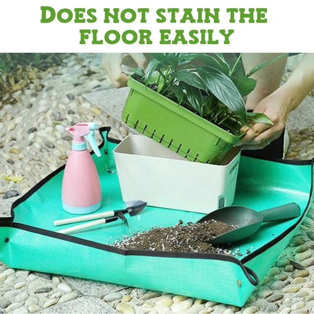 50-100 Cm-Es Kertészkedés Ültetés Szőnyeg Összecsukható Kertészeti Cserepes Pad Virágcserepek Átültetése Szőnyegek Zamatos Növényi Kiegészítő - Image 4