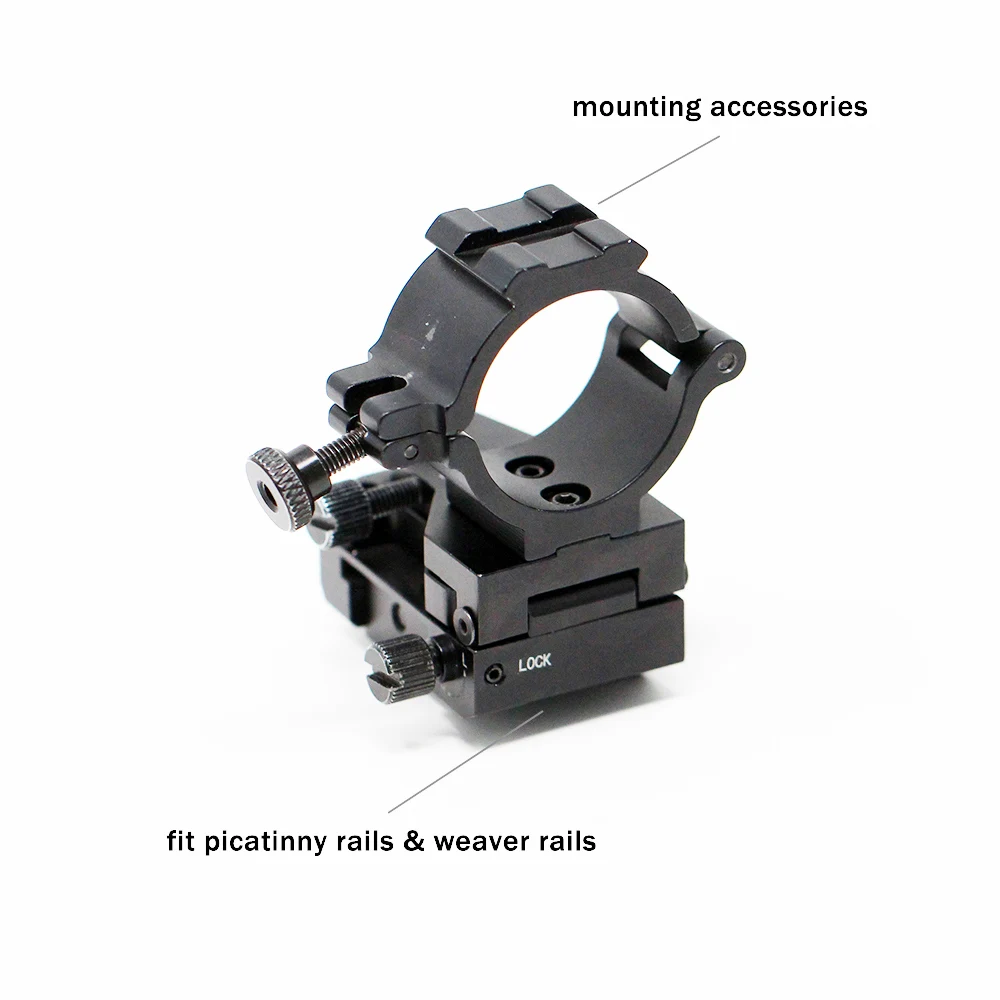 Tactical Rifle Scope Mount, Laser Flashlight Mount, Adjustable Ring, , 25.4mm and 30mm