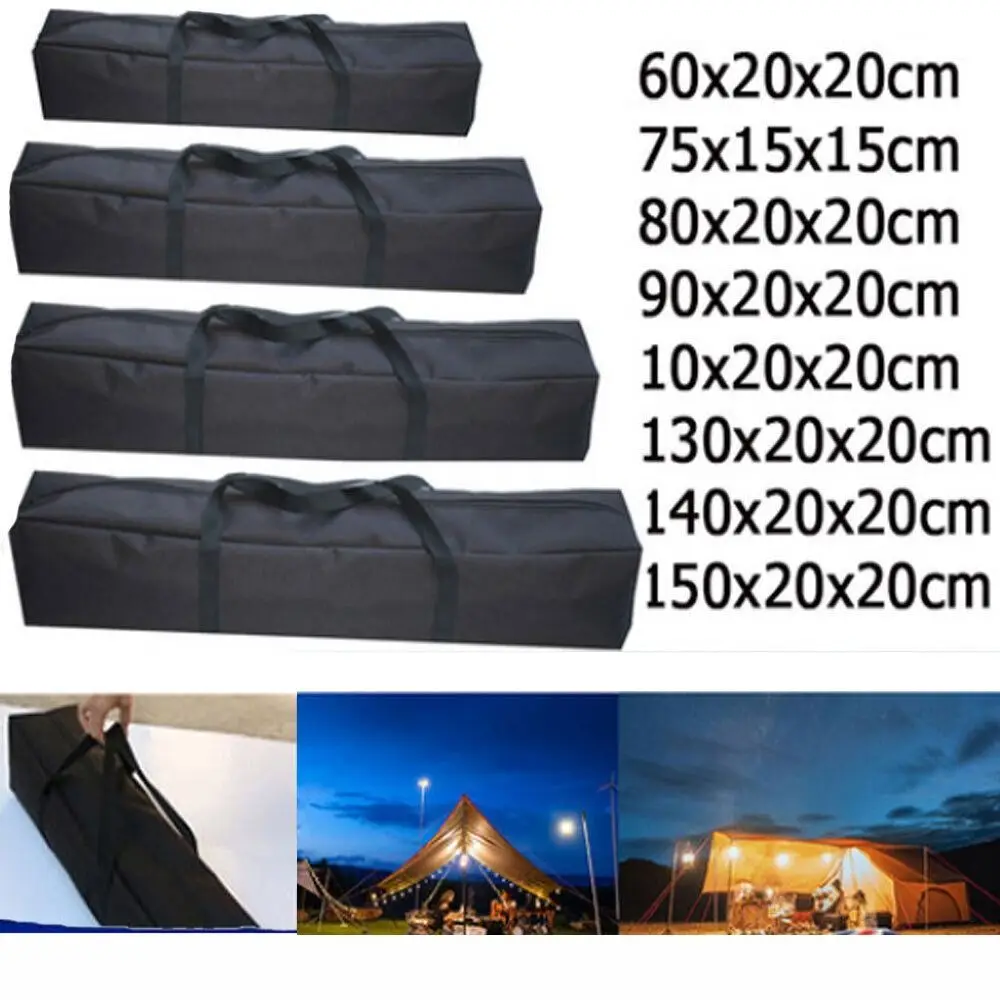 Universal Canvas Tent Storage Bag Large Capacity Waterproof Canopy Pole Bag Picnic Handbag Tent Swag Storage Pouch Outdoor
