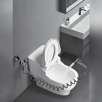 สายฉีดน้ำแบบยืดหยุ่นสำหรับห้องน้ำ สายฉีดน้ำแบบยืดหดได้สำหรับระบบประปา ห้องน้ำ สายฉีดชำระแบบเกลียว 5