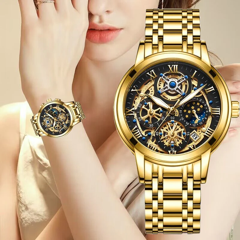 

LIGE Exquisite Minimalist Women Watch Luxury Fashion Stain Steel Ladies Waterproof Quartz Wristwatch Rose Gold Female Clock