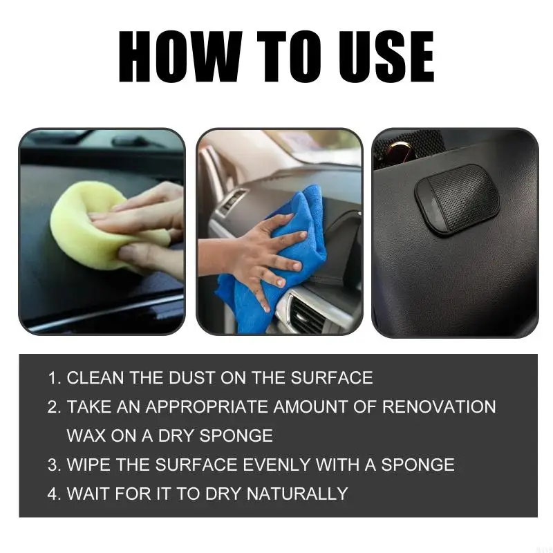 M4YB 30ml Plastic Parts Refurbish Agent Car Plastic Parts Restorer Renovation Coating Crystal Coating Trim