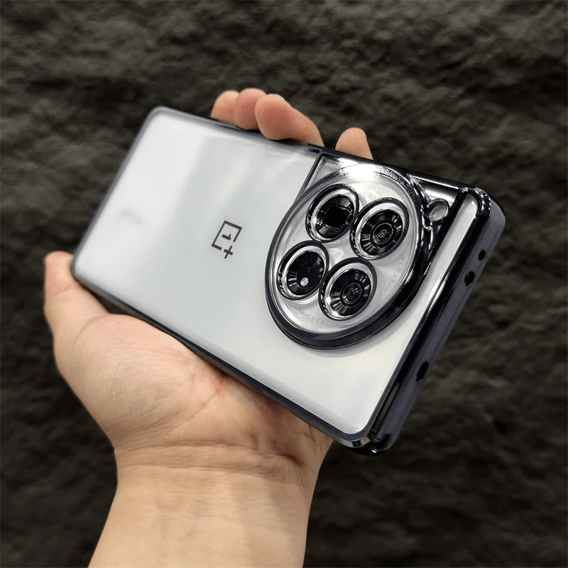 Luxurious Transparent TPU Soft Silicone Bumper Case