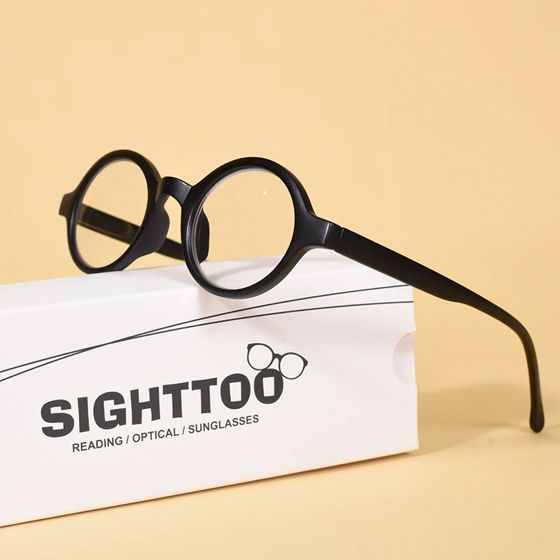 Unisex Round Reading Glasses with Spring Hinges for Enhanced Comfort