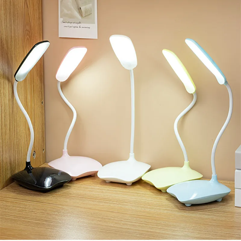 

Светодиодная настольная лампа с питанием от USB, сенсорный портативный приглушаемый светильник, 3 цвета, плавная регулировка яркости, защита глаз, прикроватный светильник для спальни