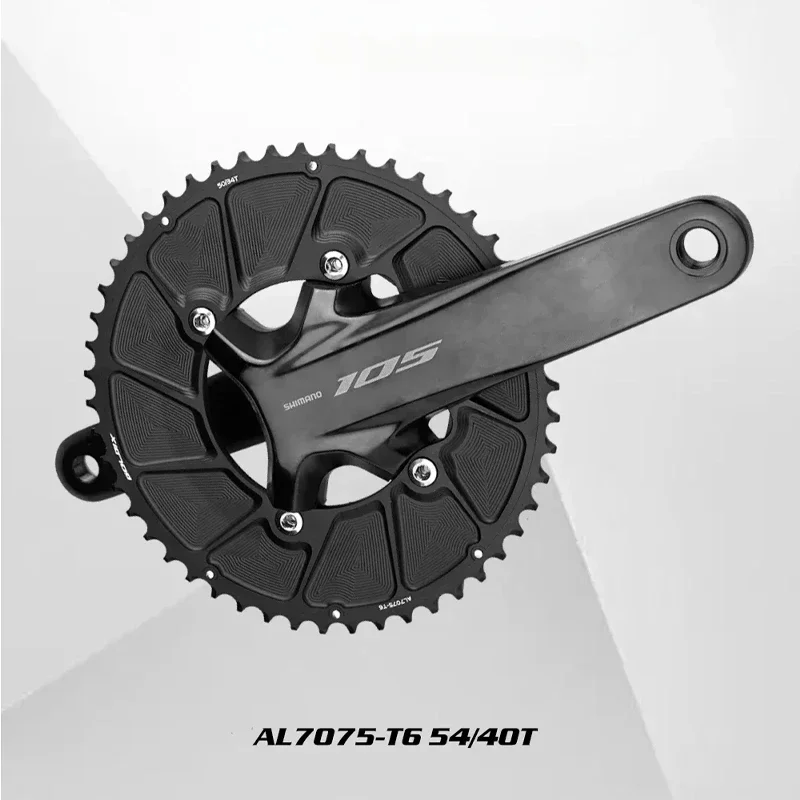 Chainwheel RIRO 110BCD Chainwheel for R7100 R8100 R9200 11S 12S Road Bike Chainring 50-34T 52-36T 53-39T 54-40T 110 BCD Chainring