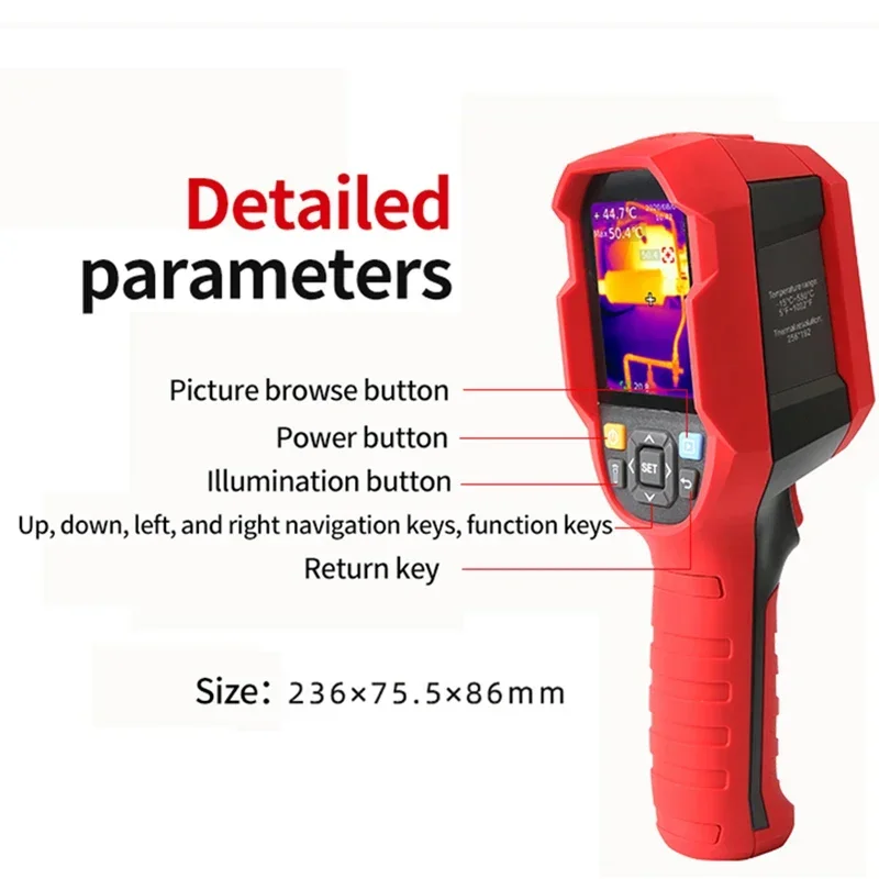 Uni-t Uti260b Infrared Thermal Imager Camera 256x192 Heat Image Thermographic Professional Construction Home Uti 260b Repair