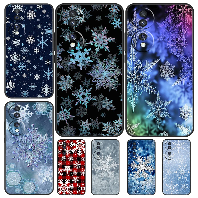 Elegant Snowflake Winter Case - Frosted Design