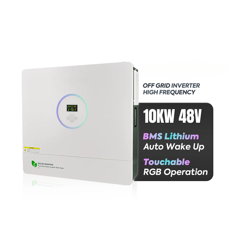 10Kw 100A Mppt 220 230 240Vac 500Vdc Pv Input Inverter Solare Ibrido Per Uso Domestico