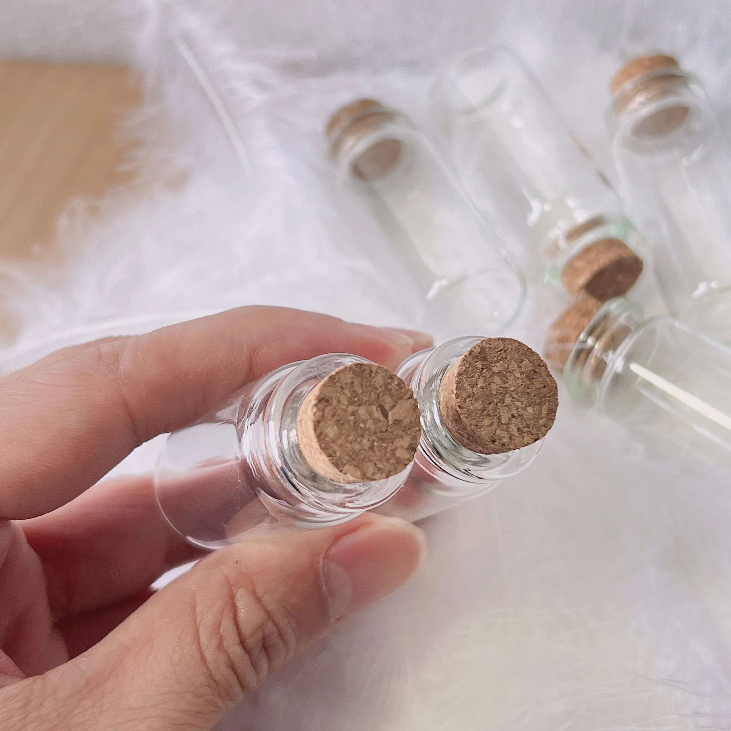 45/70/108 Pcs 10ml Glass Bottles 11x22x50mm Mini Corked Jars DIY Home Decor Storage Craft Wedding Favors Tiny Vial Sets 4