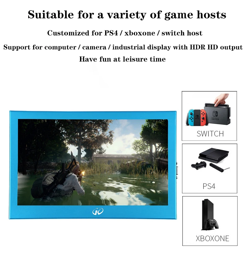 13.3 ġ ޴ ÷ 1080P Ʈ, PS4, ũž ȣƮ, ġ, HDMI, VGA ̽ Ϳ  