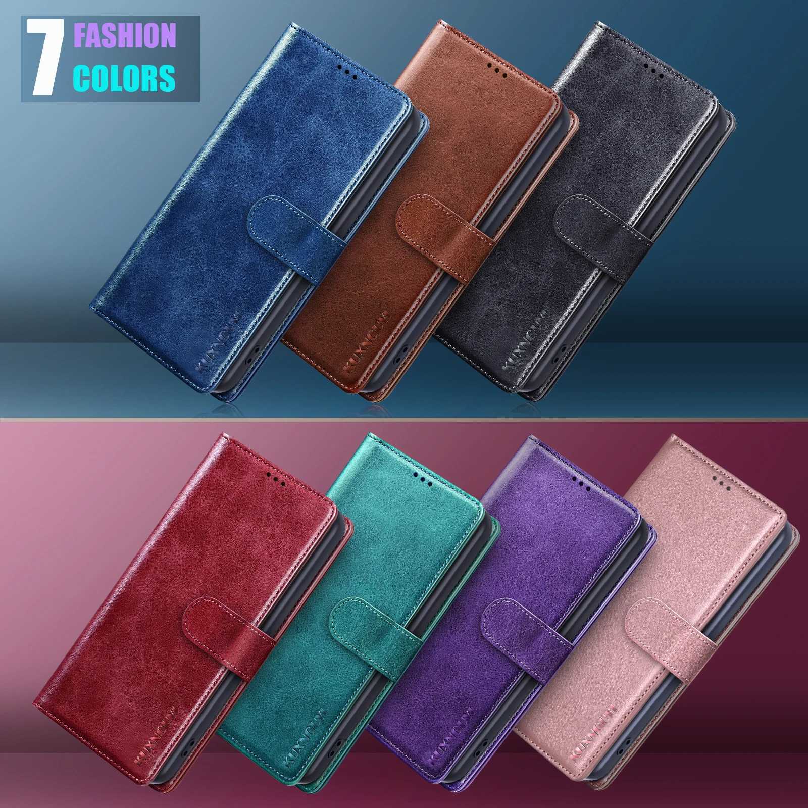 Lue's House For Samsung Galaxy S25 Ultra 25 Plus 25 Ultra S25 Ultra Magnetic Flip Leather Card Holder Phone Cover Galaxy S25 Ultra Wallet Case - Image 3