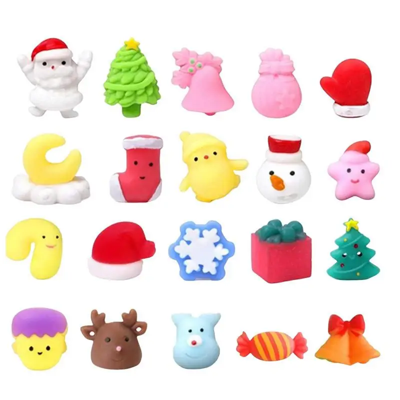 

Countdown Calendar For Kids Countdown Advent Calendars With Squeezing Toys 24Pcs Christmas Theme Party Favor Countdown Calendars