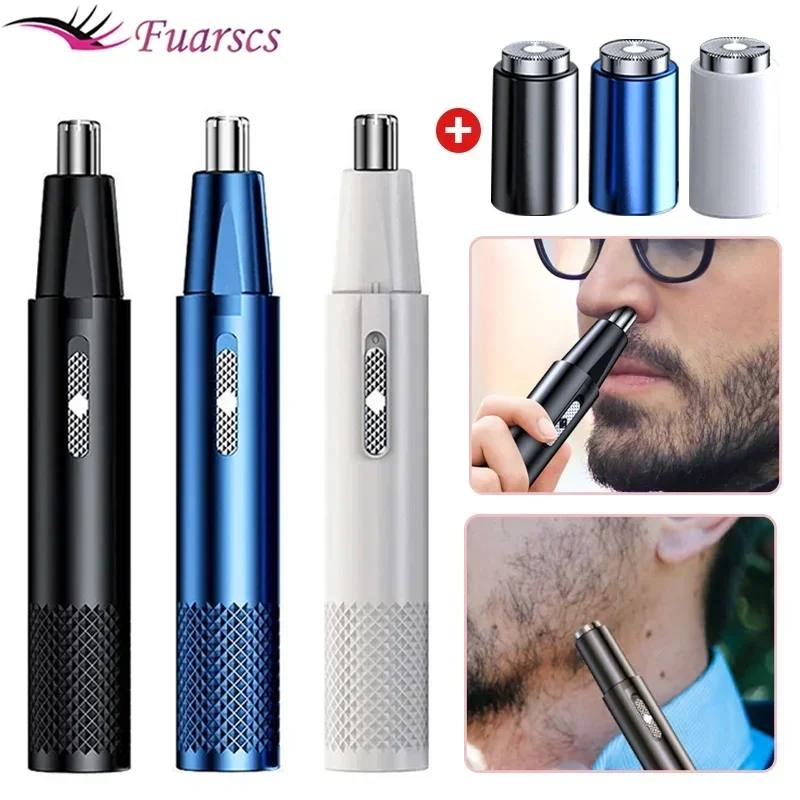 Electric Nose Hair Trimmer Rechargeable Multi-kinetic Shaving Two-in-one Unisex Washable