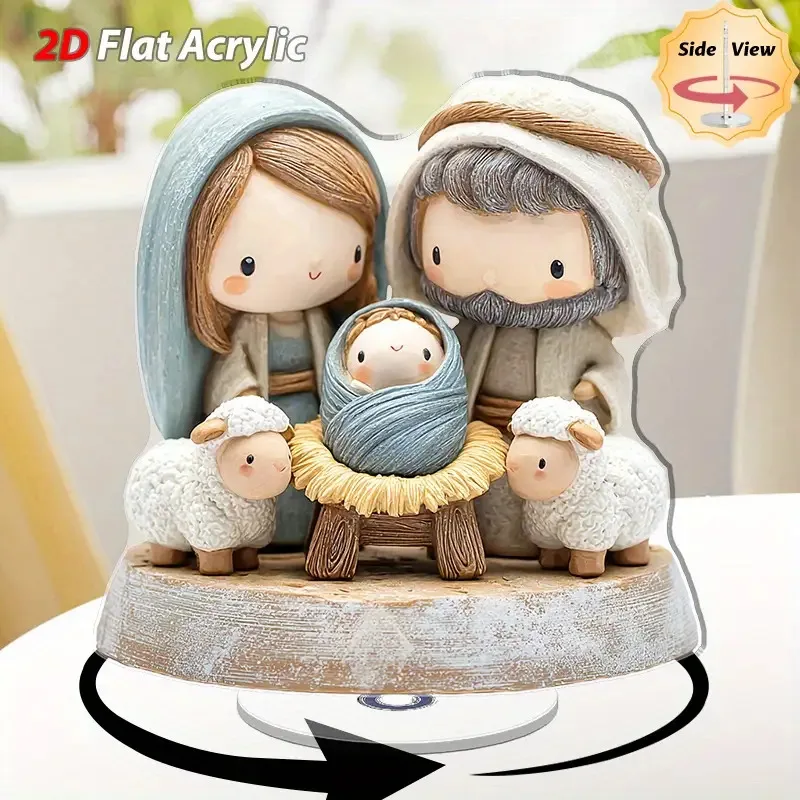 Rotating Nativity Scene Ornament 2
