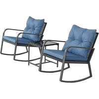 Patio Rocking Chair Outdoor Bistro Set (3PIECES)   outdoor furniture set  garden furnitures 1