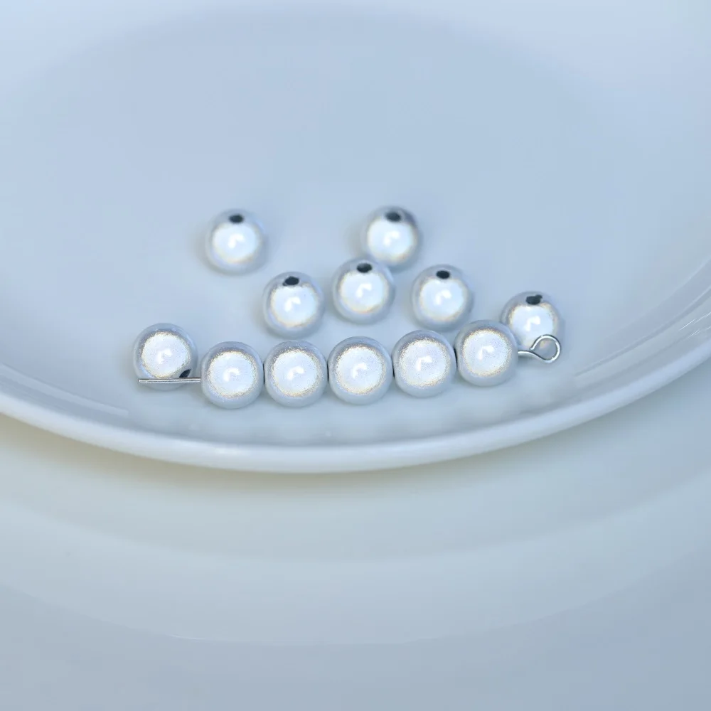Satin Luster Imitation Pearl Glass Beads - Round, Dyed, Loose Spacer Beads for Jewelry and Vase Filler