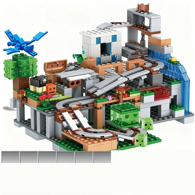Block World Building Blocks Set with Trap Cave & Figures, Creative STEM ...