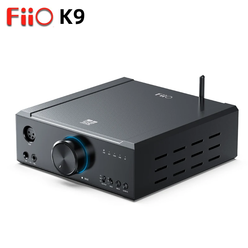 FIIO K9 Hi-Res HIFI Desktop DAC and Headphone Amplifier Dual ES9068AS THX AAA QCC5124 Bluetooth 5.1 App connectivity