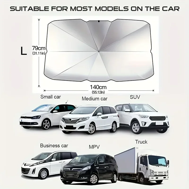 Portable Foldable Car Windshield Sunshade Protect Car From Sun