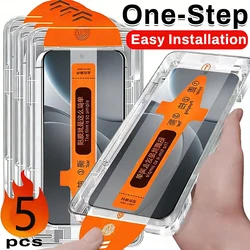5 - Pack Dust - Free Install Tempered Glass Screen Protector with Auto - Dust Removal Kit - 2 Pieces (For OnePlus 9)