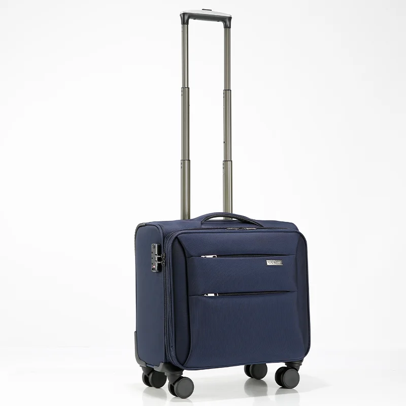 Compact Business Carry-on Suitcase With Silent Wheels Unisex_voghion.com