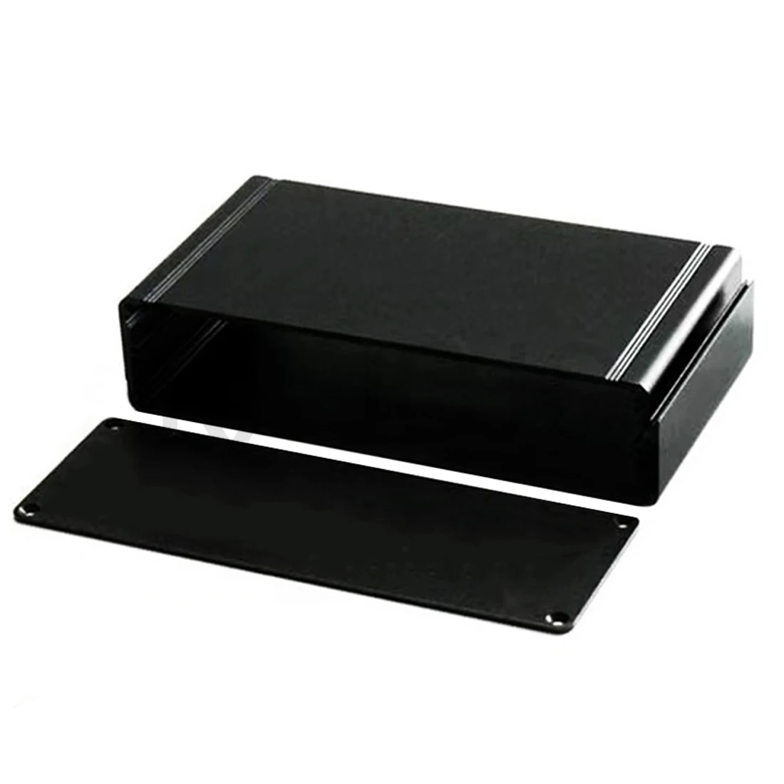 dividido caso Caixa eletrônica DIY Power Housing Instrumento Prata Preto