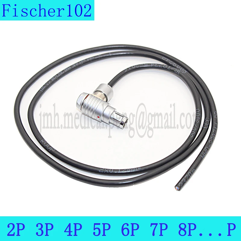 

Compatible Fischer 102 0F 2 3 4 5 7 9Pin Waterproof IP68 Bend 90 Degrees Male Plug Female Socket Metal Connector Welding Cable