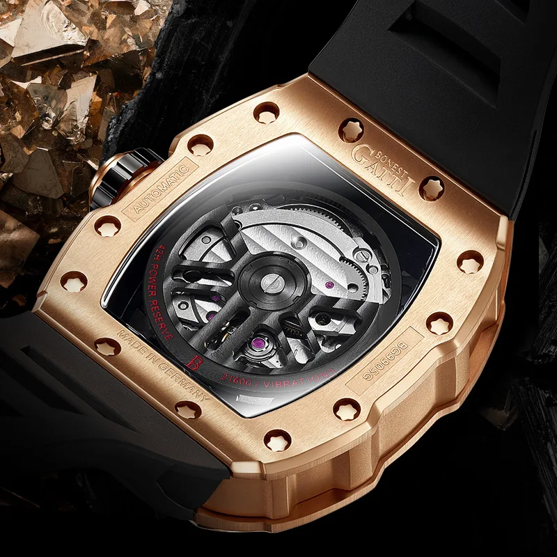 BONEST GATTI brand sports car series waterproof watch men's fully automatic mechanical Germany