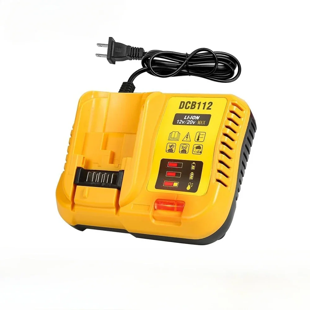 

Зарядное устройство для литиевых батарей DCB112 2A для Dewalt, 10,8 В, 12 В, 14,4 В, 18 в, 20 в, DCB206, DCB205, DCB204, DCB203, DCB120,DCB107, DCB115, DCB105