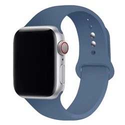 Silicone Sport Wristband for 38 40 41mm-S10 42 (47 Ice Ocean blue)