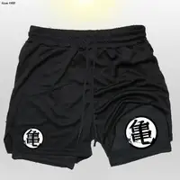 Z Goku Anime Sweatpants Shorts Men Gym Running Quick Dry Sport Outdoor Training Summer 2 In 1 Short Pants 2