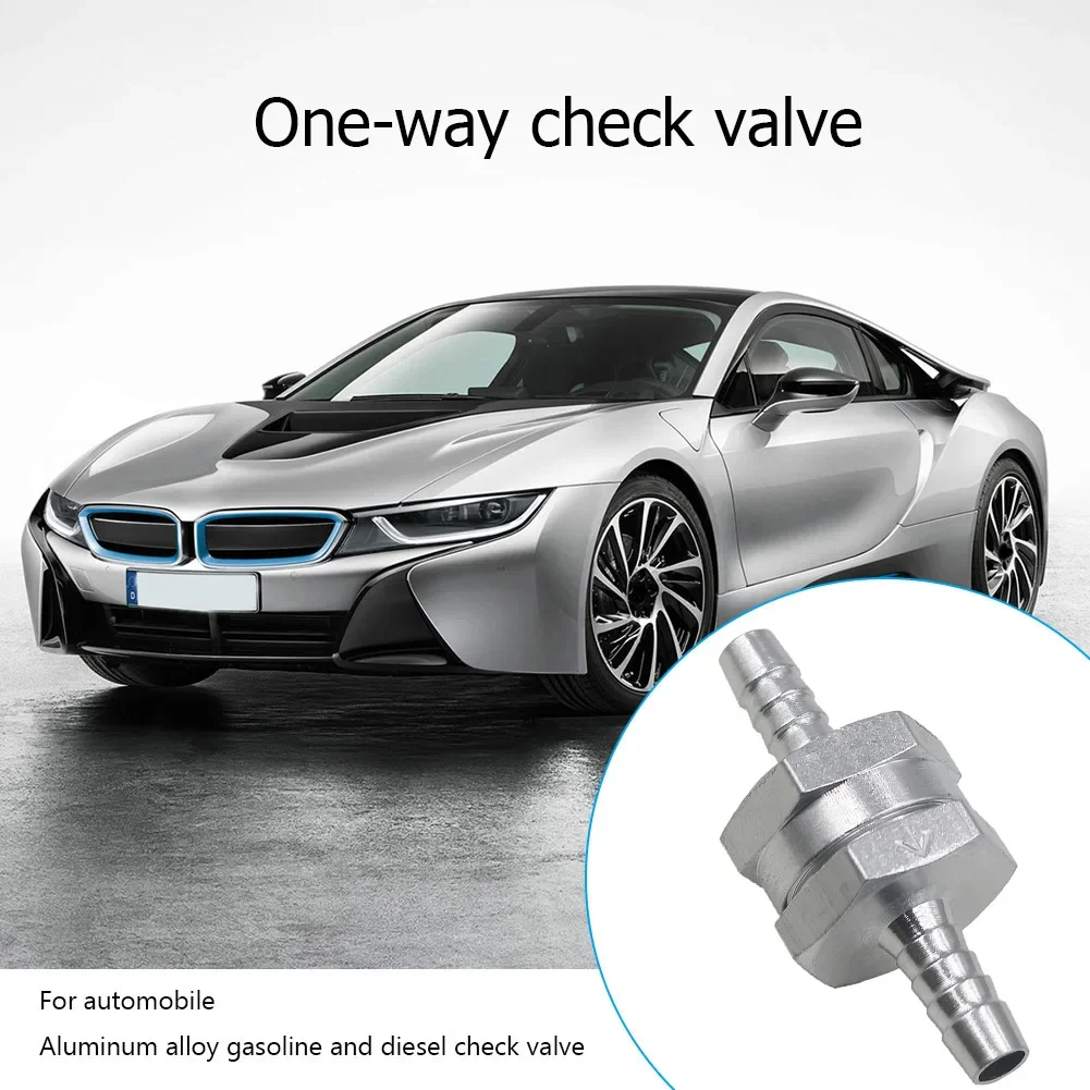 One Way Valve Aluminium Alloy Fuel Non Return Oil Gas Check Valve Check Petrol Diesel for Car Automobile Helicopters Ships Check Valve