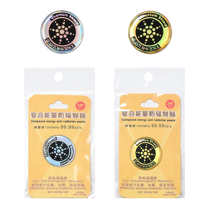 Quantum Shield EMF Protection Stickers - Universal Anti-Radiation for Mobile Devices and Electronics