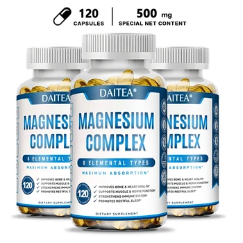 7564-4413dc.jpg Magnesium Complex Capsules - Bone, Muscle and Heart Health, Sleep Support, Promote Muscle and Nerve Health, Nutrient Metabolism