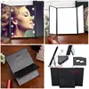 Tri-Fold Makeup Mirror with LED Light Portable Travel Compact Pocket Mirrors Travel Fold Cosmetic Mirror 6