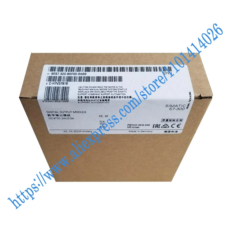 

100% New Original PLC Controller S7-300 Moudle 6ES7322-8BF00-0AB0 6ES7322-5GH00-0AB0 6ES7323-1BH01-0AA0 6ES7323-1BL00-0AA0